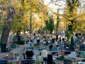 Jesień na Cmentarzu Garnizonowym w Gdańsku