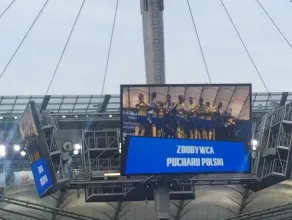 Wręczenie Pucharu Polski piłkarzom Arki Gdynia