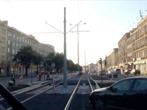 Torowisko tramwajowe po remoncie