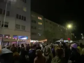 Protest na ul. Starowiejskiej w Gdyni