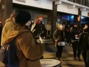 Happening protestujących we Wrzeszczu