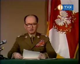 Gen. Wojciech Jaruzelski ogłasza wprowadzenie stanu wojennego