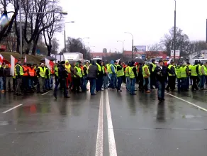 Protest rybaków na Trakcie Św. Wojciecha