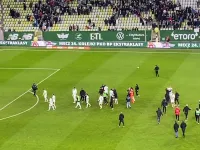 Lechia Gdańsk - Lech Poznań 1:0. Radość piłkarzy