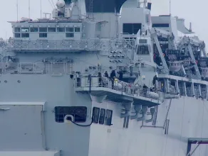 Okręt Royal Navy w Gdyni