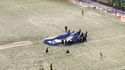 Lechia Gdańsk - Górnik Zabrze 2:1. Śnieg opóźnia grę