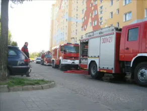 07.05.12 - pożar mieszkania na Gdańskiej Zaspie ul. Żwirki i Wigury 3