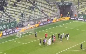 Lechia Gdańsk - Chrobry Głogów 1:0. Kibice do trenera