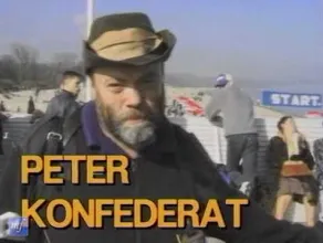 Peter Konfederat na molo w Sopocie 1997 r.