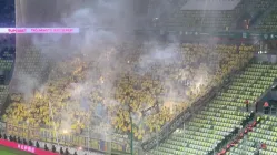 Lechia Gdańsk - Arka Gdynia 2:1. Pirotechnika gości