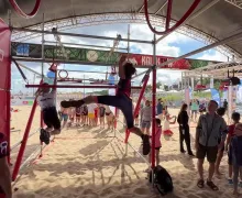 Karkołomny tor Ninja na Stadionie Letnim w Brzeźnie