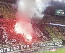 Lechia Gdańsk - Pogoń Siedlce 1:0. Race w kształcie krzyża
