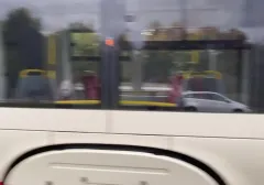 Awaria tramwaju przed Galerią Morena