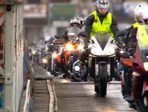 Zlot motocyklistów na Wyspie Sobieszewskiej