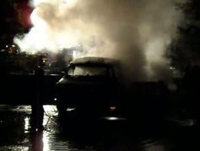 Pożar samochodów Gdańsk Oliwa, akcja dogaszania