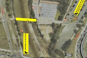 Rusza rozbiórka kładki przy ul. 3 Maja w Gdańsku