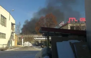 Pożar magazynu w Gdyni Chyloni