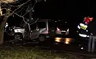 Peugeot ściął latarnię na Malczewskiego. Kierowca zmarł w szpitalu