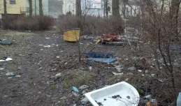 Dzikie wysypisko śmieci w środku miasta