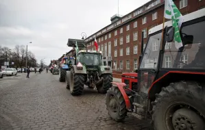 Protest rolników na ulicach Gdańska