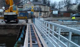 Bałagan w czasie remontu mostu w Sobieszewie