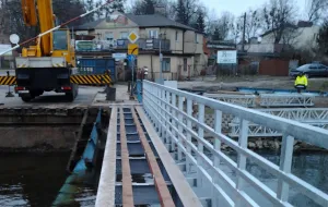 Bałagan w czasie remontu mostu w Sobieszewie