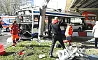 Poważny wypadek w Gdyni. Po zderzeniu TIR-a i trolejbusu 2 osoby nie żyją, 9 osób rannych