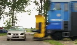 Symulacja wypadku na przejeździe kolejowym