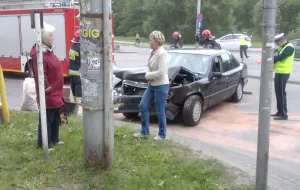 Dwa auta zderzyły się na ul. Morskiej w Gdyni