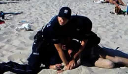 Wyśmiali policjantów interweniujących na plaży