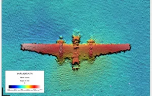 Wrak amerykańskiego samolotu bojowego na dnie Bałtyku