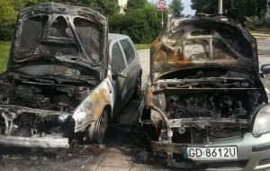 W nocy spłonęły trzy samochody przy Angielskiej Grobli
