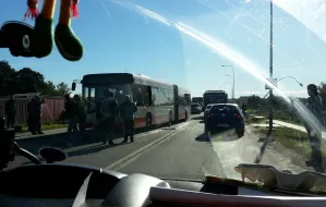 Kokoszki. Zderzenie autobusu z ciężarówką