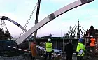 Łuki wiaduktu na Nowej Wałowej zamontowane