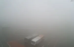 Mgła utrudniała ruch w Rębiechowie