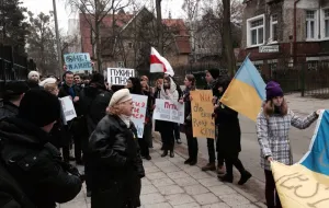 Pikieta przed konsulatem Rosji ws. Ukrainy