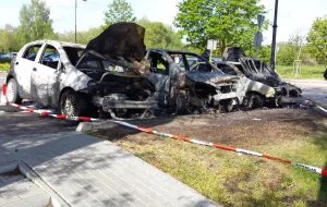 Pięć aut spłonęło w nocy w Sopocie