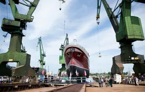 Gdyńska stocznia zwodowała w Gdańsku rybacki statek