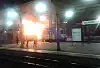 Nocny pożar pociągu w Gdańsku