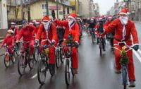 Mikołaje na rowerach zapraszają do przejazdu ulicami Trójmiasta