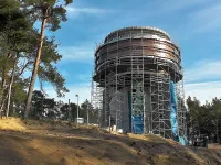 Prawie gotowa wieża ciśnień na Wyspie Sobieszewskiej