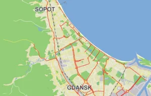 Mapa dróg rowerowych Portalu Trojmiasto.pl