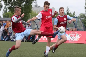 Robert Lewandowski na turnieju gimnazjów