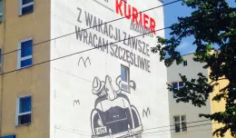 Mural promujący trzeźwość za kierownicą przy gdyńskim dworcu