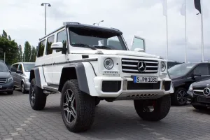 Mercedes G 500 4x4² wpadł do Trójmiasta