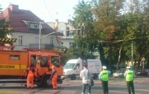 Popołudniowy paraliż komunikacji tramwajowej we Wrzeszczu
