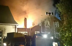 Pożar budynku mieszkalnego w Oliwie