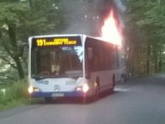 Zapalił się autobus miejski w Gdyni