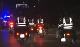 Motocykliści w odblaskach przejechali przez Gdańsk
