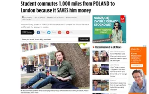 Student z Wielkiej Brytanii zamieszkał w Gdańsku. Na zajęcia do Londynu lata co środę